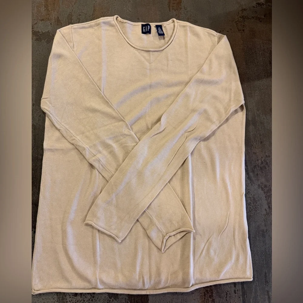🤎🌾🧶GAP Wheat Tan Long Sleeve Sweater - Picture 2 of 5